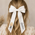 Personalised School Girl Hair Bow | Custom Name Hair Bow | School Uniform Bow | Girls Ribbon Bow | Personalised Hair Accessory | Back to School Gift
