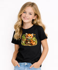 Cute Red Panda Kids Graphic T-Shirt – Adorable Woodland Animal Tee for Children
