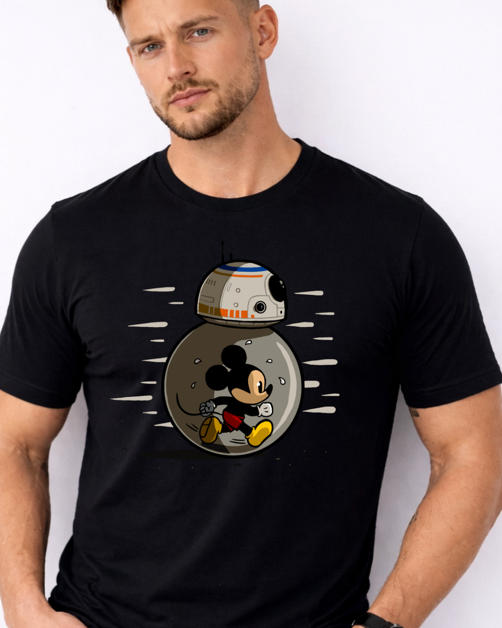 Mickey Mouse BB8 Disney t-shirt, Disney fashion, Disney clothes, Disney tops, Disney tee, Disney lover