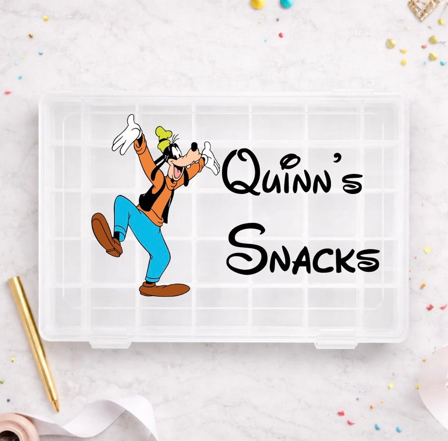 Personalised Goofy Disney Snack Box, Disney-Themed Snack Boxes, Travel Day Snack Box