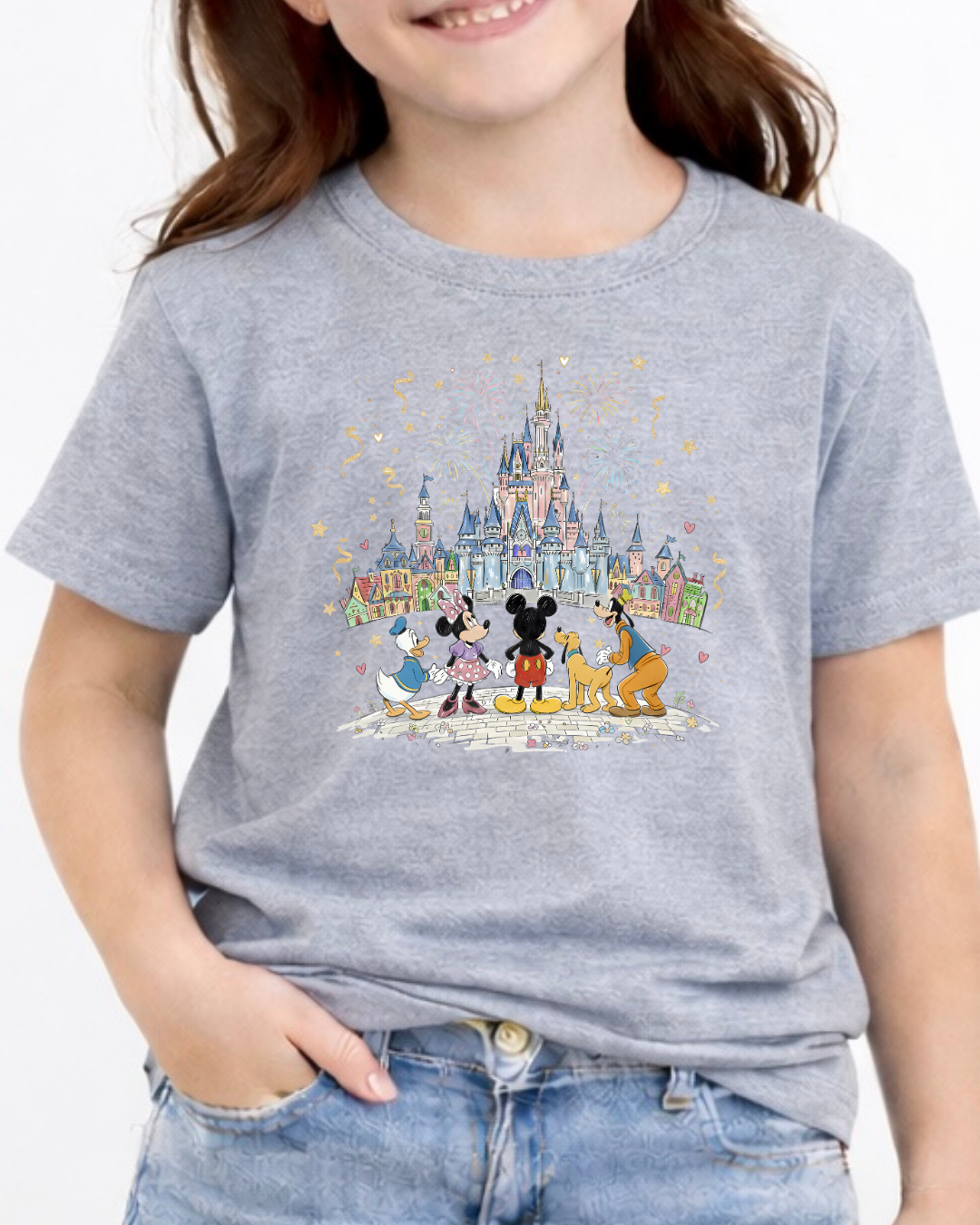 Fab 5 Castle Disney Kids T-Shirt | Disney Everyday Tee | Disney Outfit