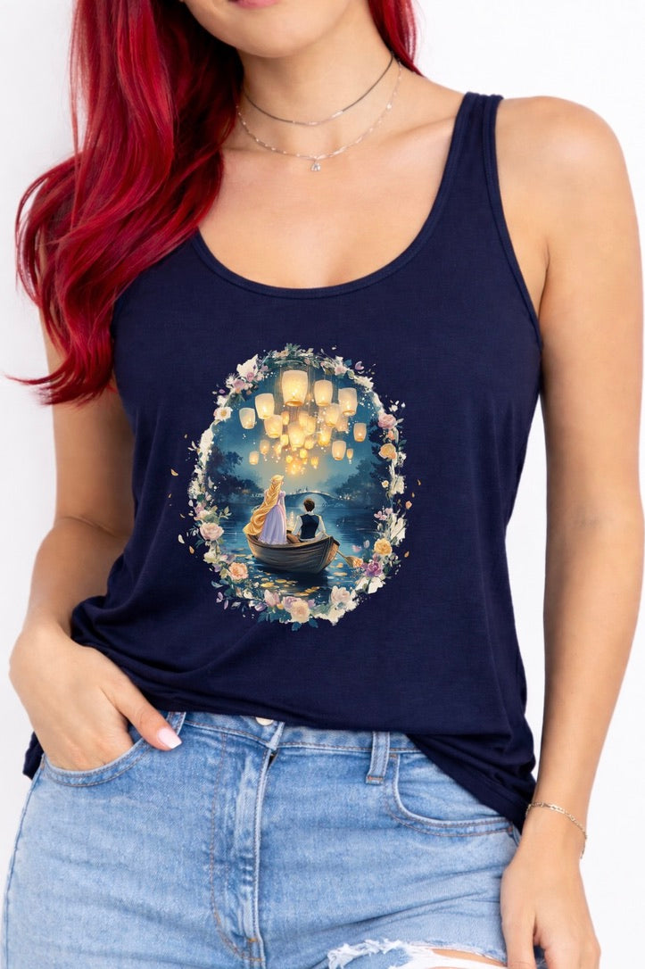 Tangled Disney Vest Top, Disney Tank Top Women, Disney World Outfit, Disney Holiday Shirt,