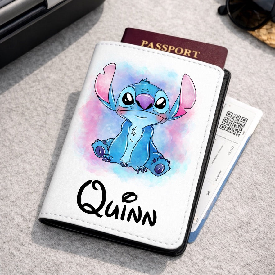 Personalised Stitch Disney Passport Cover | Family Holiday Passport Holder | Custom Travel Wallet | Magical Holiday Gift | Personalised Passport Cover