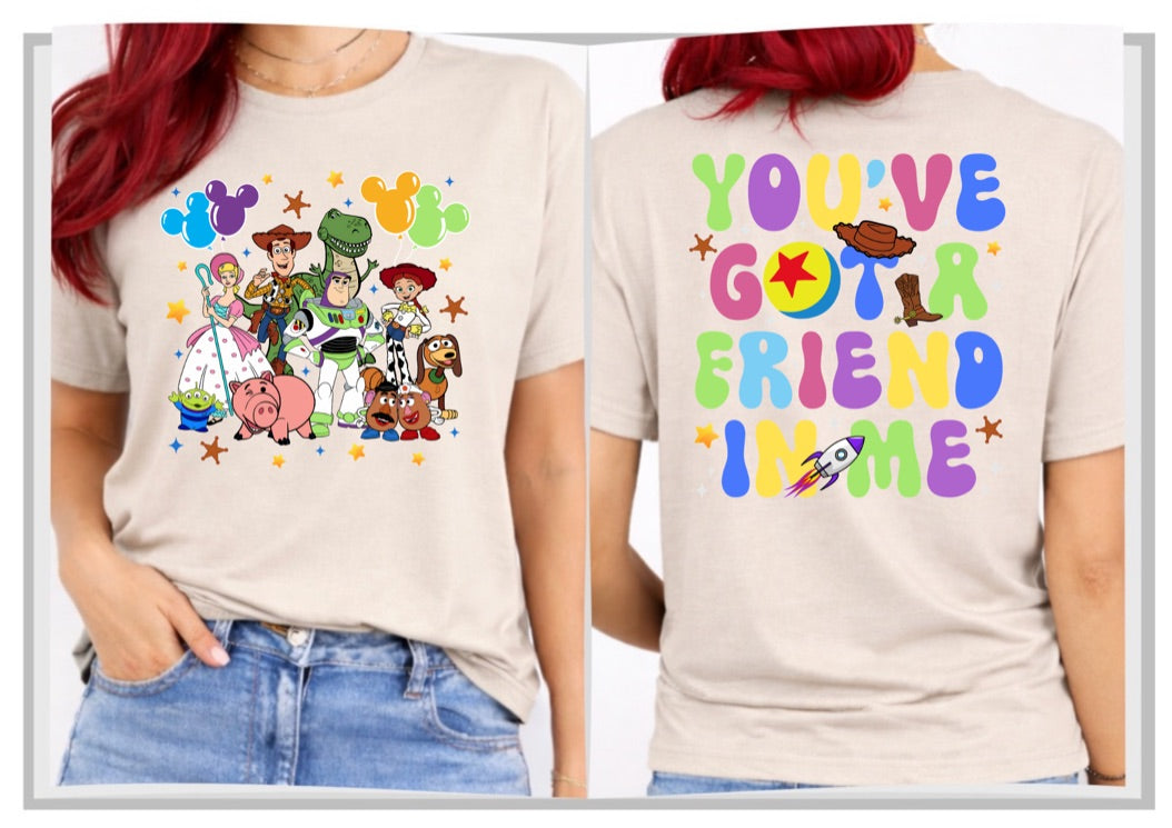 Toy Story You've Got A Friend In Me Disney t-shirt, Disney fashion, Disney clothes, Disney tops, Disney tee, Disney lover