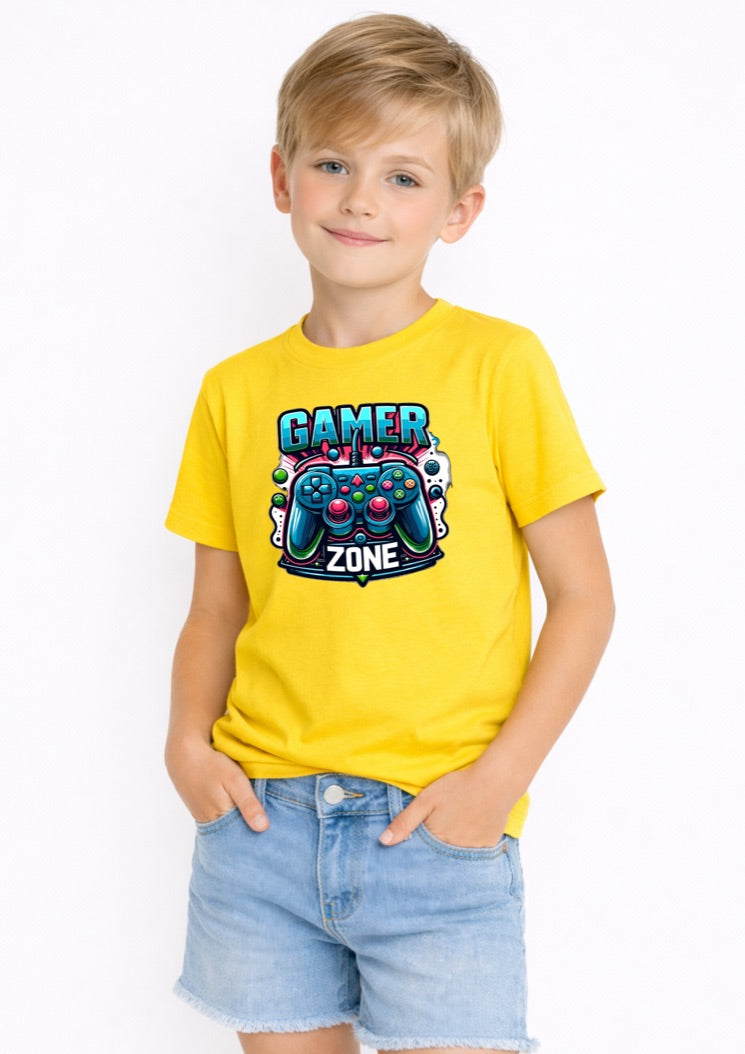 Gamer Zone Kids T-Shirt – Cool Gaming Controller Graphic Tee for Boys