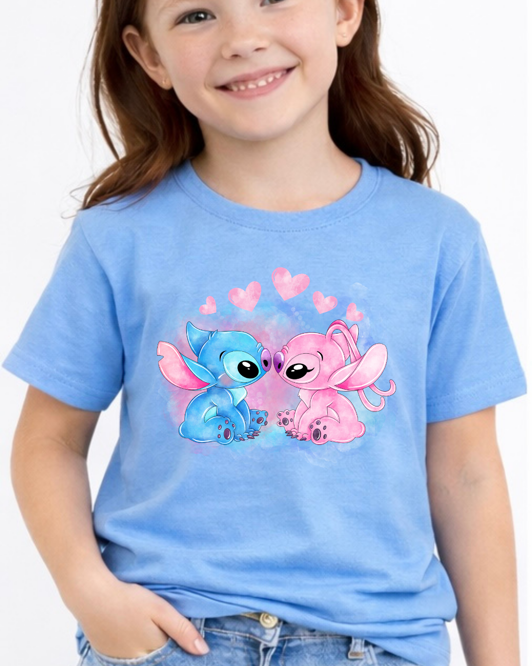 Stitch & Angel Disney Kids T-Shirt | Disney Everyday Tee | Disney Outfit