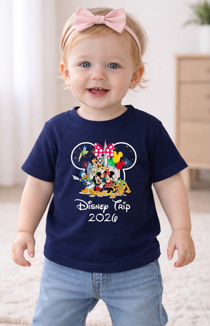 Minnie Mouse Disney Trip 2026 Disney Baby/Toddler T-Shirt | Disney Everyday Tee | Disney Outfit