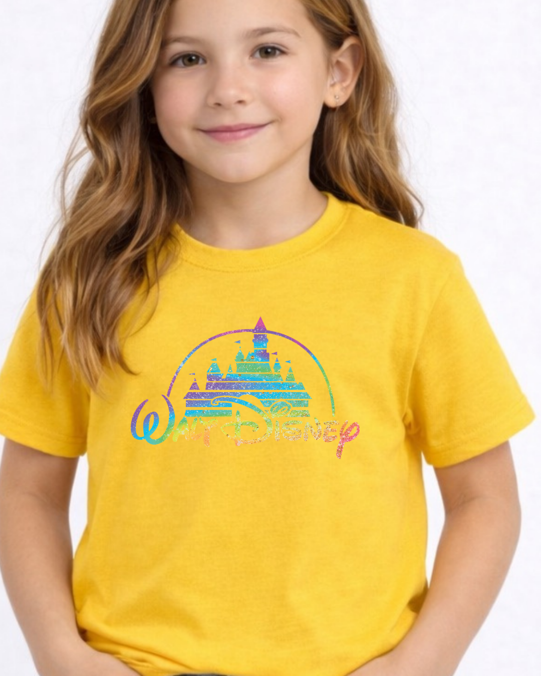 Rainbow Walt Disney CastleDisney Kids T-Shirt | Disney Everyday Tee | Disney Outfit