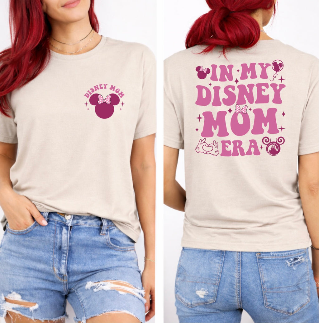 In My Mom Era Front & Back Graphic T-Shirt – Magical Mom Statement Tee