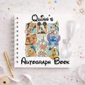 Personalised Mickey Gang Disney Autograph Book, Personalised Disney World Trip, Gift For Disney Trip, Disney World Autograph Book
