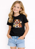 Cute English Bulldog Kids T-Shirt – Adorable Bulldog Puppy Graphic Tee for Girls