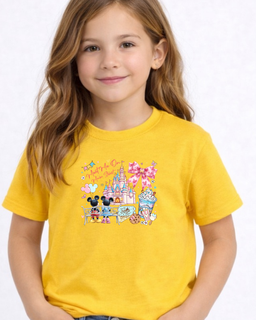Meet Me On Main Street Disney Kids T-Shirt | Disney Everyday Tee | Disney Outfit