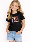 Cute Gymnastics Girl Kids T-Shirt – Rhythmic Gymnast Graphic Tee for Girls