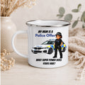 My Mum Is A Police Officer Enamel Mug | Police Mum Gift | Mother's Day Mug | Camping Mug