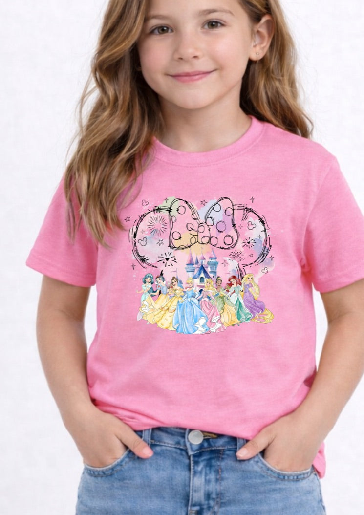 Princess Minnie Castle Disney Kids T-Shirt | Disney Everyday Tee | Disney Outfit