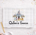 Personalised Fab 5 castle Disney Snack Box, Disney-Themed Snack Boxes, Travel Day Snack Box