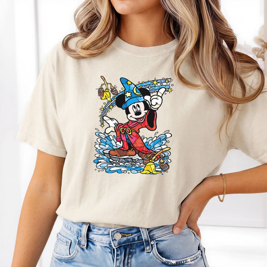 Fantasia Mickey Mouse Disney T-shirt, Disney fashion, Disney clothes, Disney tops, Disney tee, Disney lover