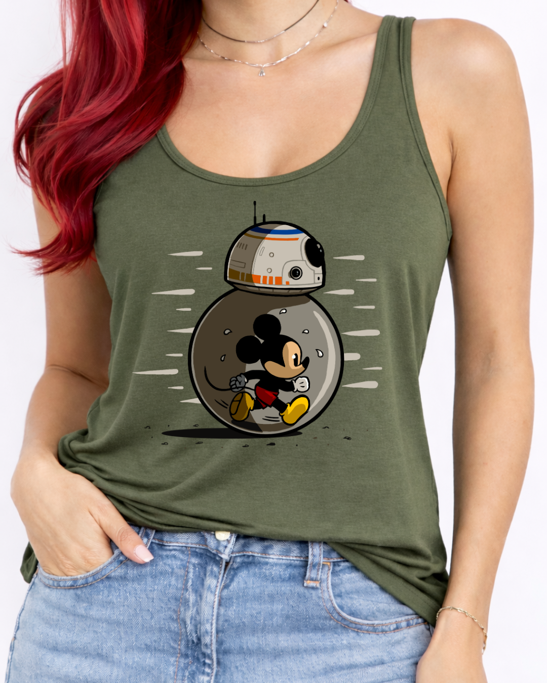 Mickey Mouse BB8 Disney Vest Top, Disney Tank Top Women, Disney World Outfit, Disney Holiday Shirt,