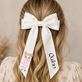 Personalised School Girl Dress Hair Bow | Custom Name Hair Bow | School Uniform Bow | Girls Ribbon Bow | Personalised Hair Accessory | Back to School Gift