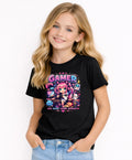 Pink Kids Gamer T-Shirt 🎮 - Cute Gaming Graphic Tee for Boys & Girls - Eat Sleep Game Repeat Youth Shirt
