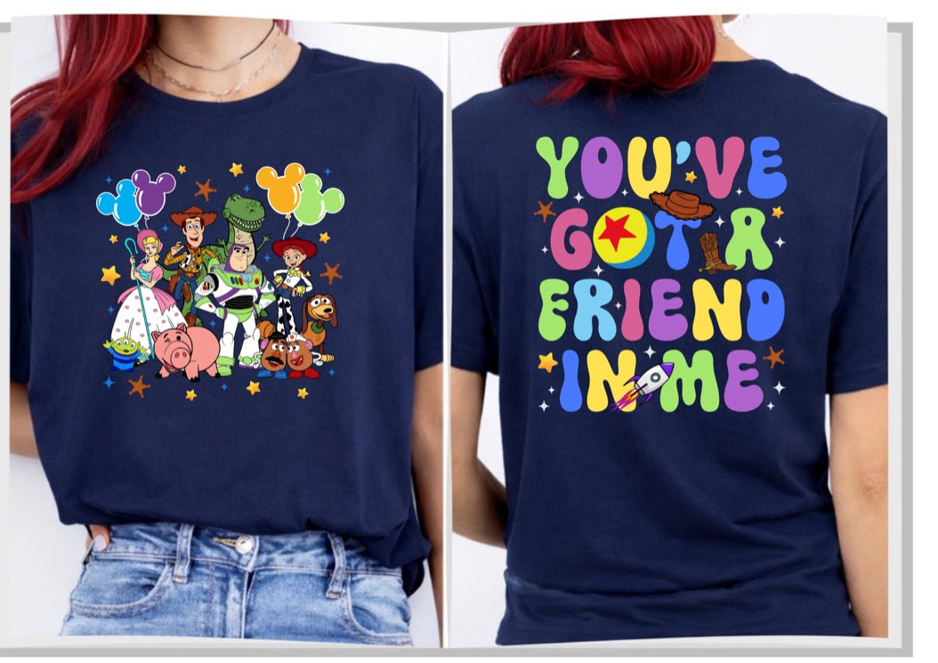 Toy Story You've Got A Friend In Me Disney t-shirt, Disney fashion, Disney clothes, Disney tops, Disney tee, Disney lover
