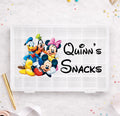 Personalised Mickey & Co Disney Snack Box, Disney-Themed Snack Boxes, Travel Day Snack Box
