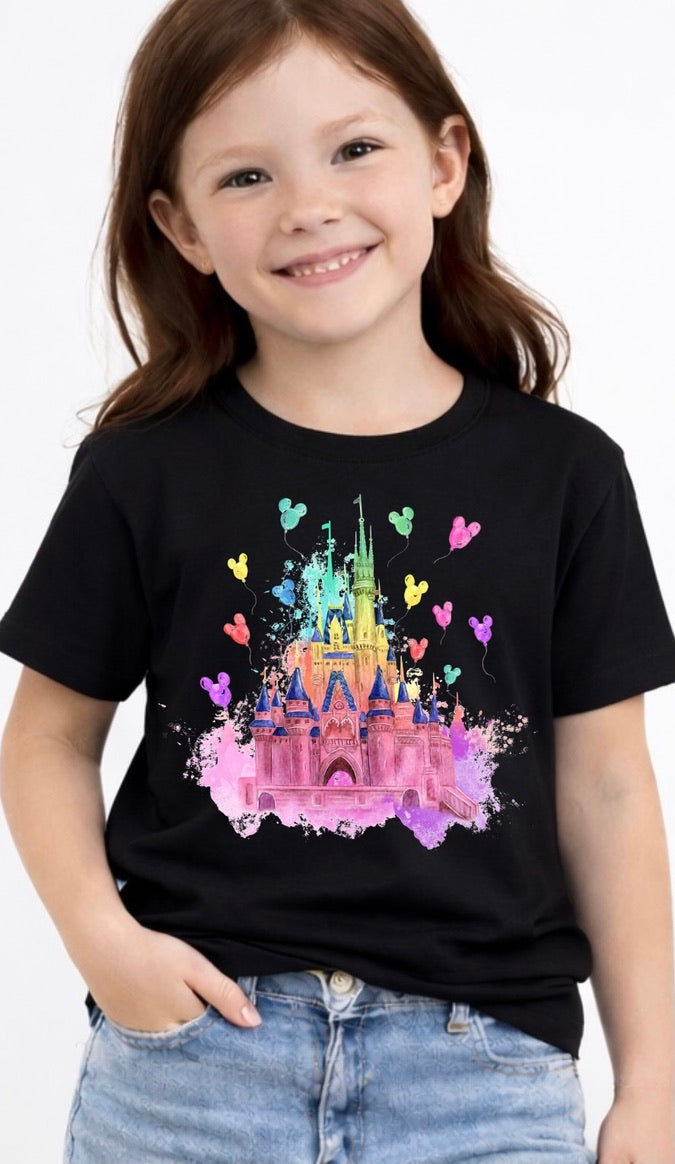 Balloon Castle Disney Kids T-Shirt | Disney Everyday Tee | Disney Outfit