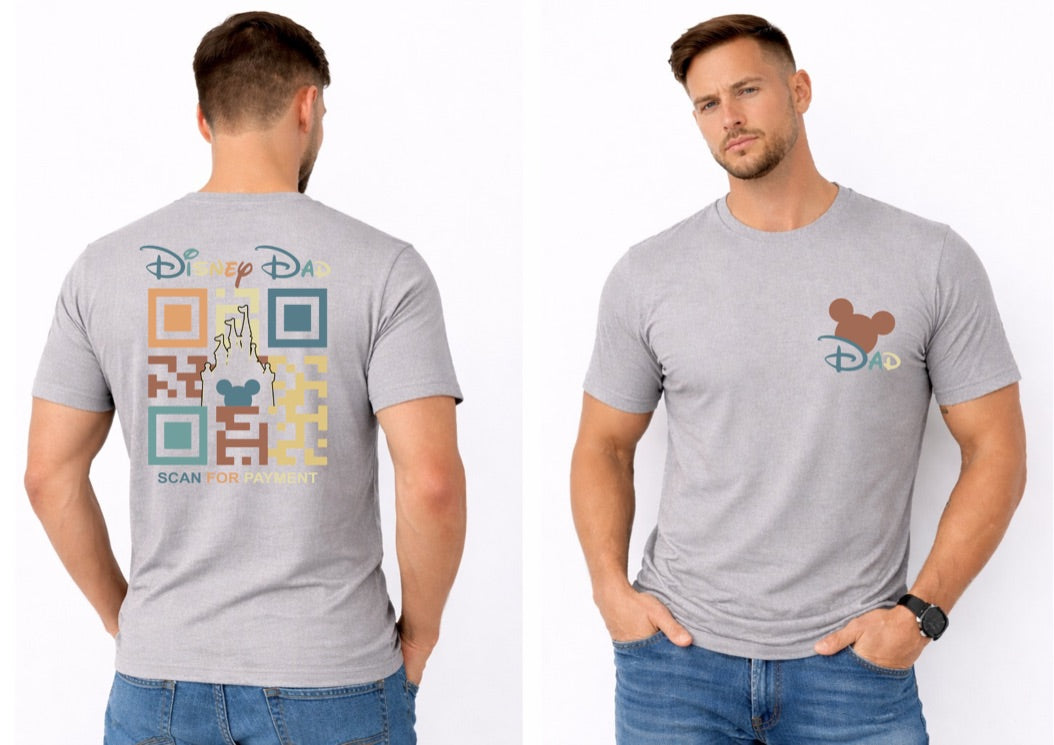 Disney Dad QR Code Disney t-shirt, Disney fashion, Disney clothes, Disney tops, Disney tee, Disney lover