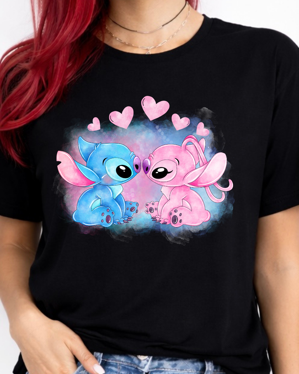 Stitch & Angel Disney t-shirt, Disney fashion, Disney clothes, Disney tops, Disney tee, Disney lover
