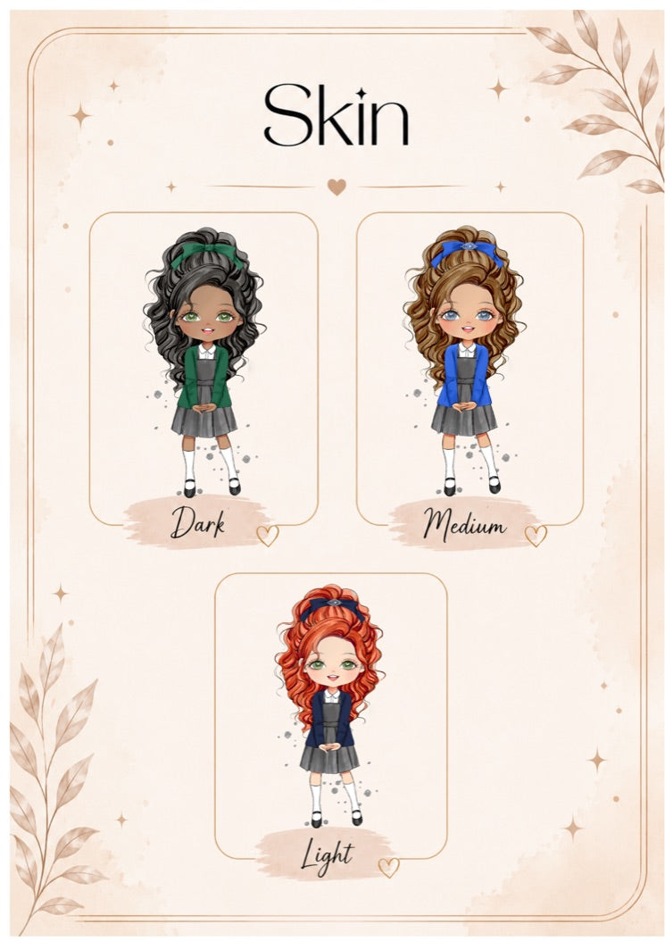 Personalised School Girl Notebook