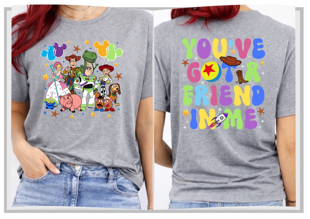 Toy Story You've Got A Friend In Me Disney t-shirt, Disney fashion, Disney clothes, Disney tops, Disney tee, Disney lover