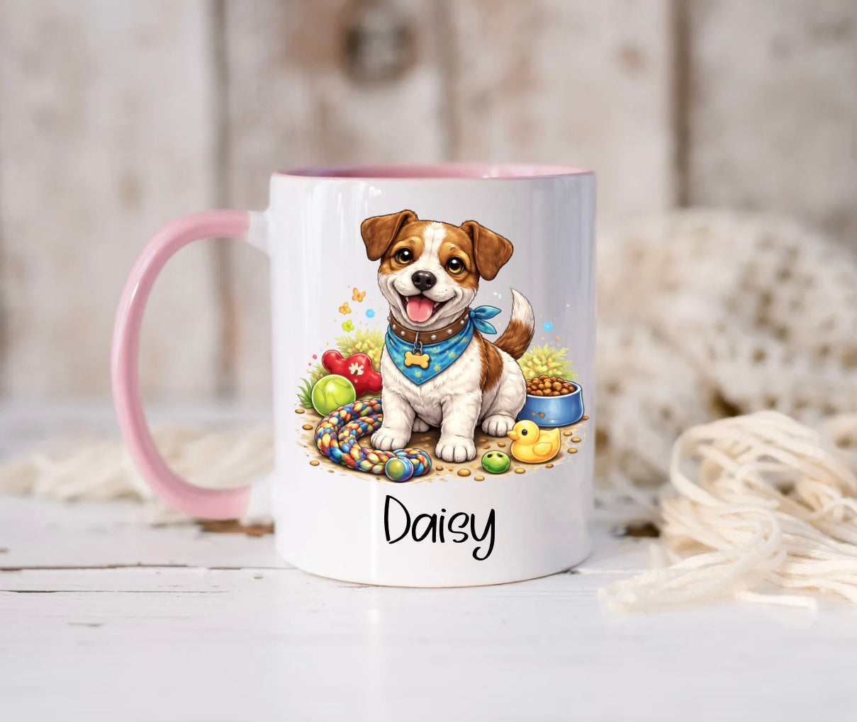 Personalised Jack Russell Terrier Mug – Custom Name Coffee Cup