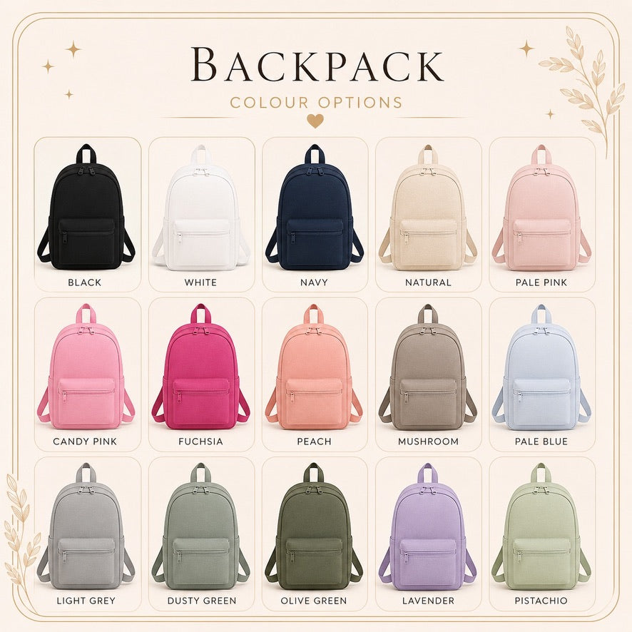 Personalised Kids Backpack | Custom Name Backpack | Nursery Backpack | School Bag | Preschool Rucksack | Children's Backpack | Back to School Gift