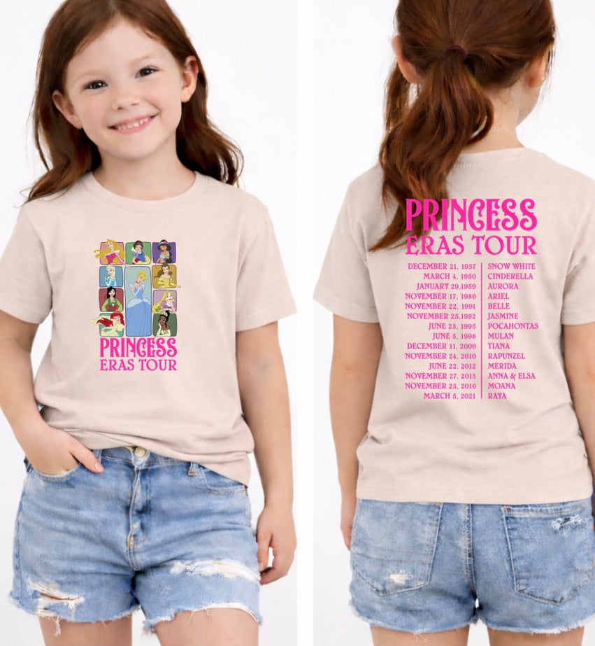 Princess Era Tour Disney Kids T-Shirt | Disney Everyday Tee | Disney Outfit