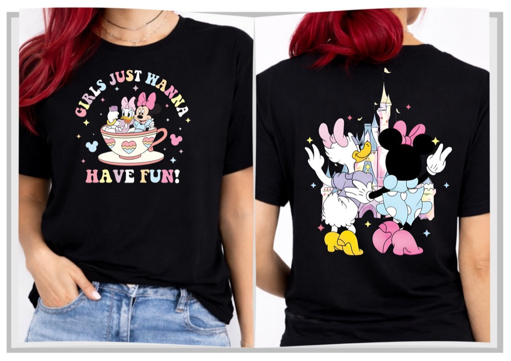 Girls Just Want Have FunDisney t-shirt, Disney fashion, Disney clothes, Disney tops, Disney tee, Disney lover