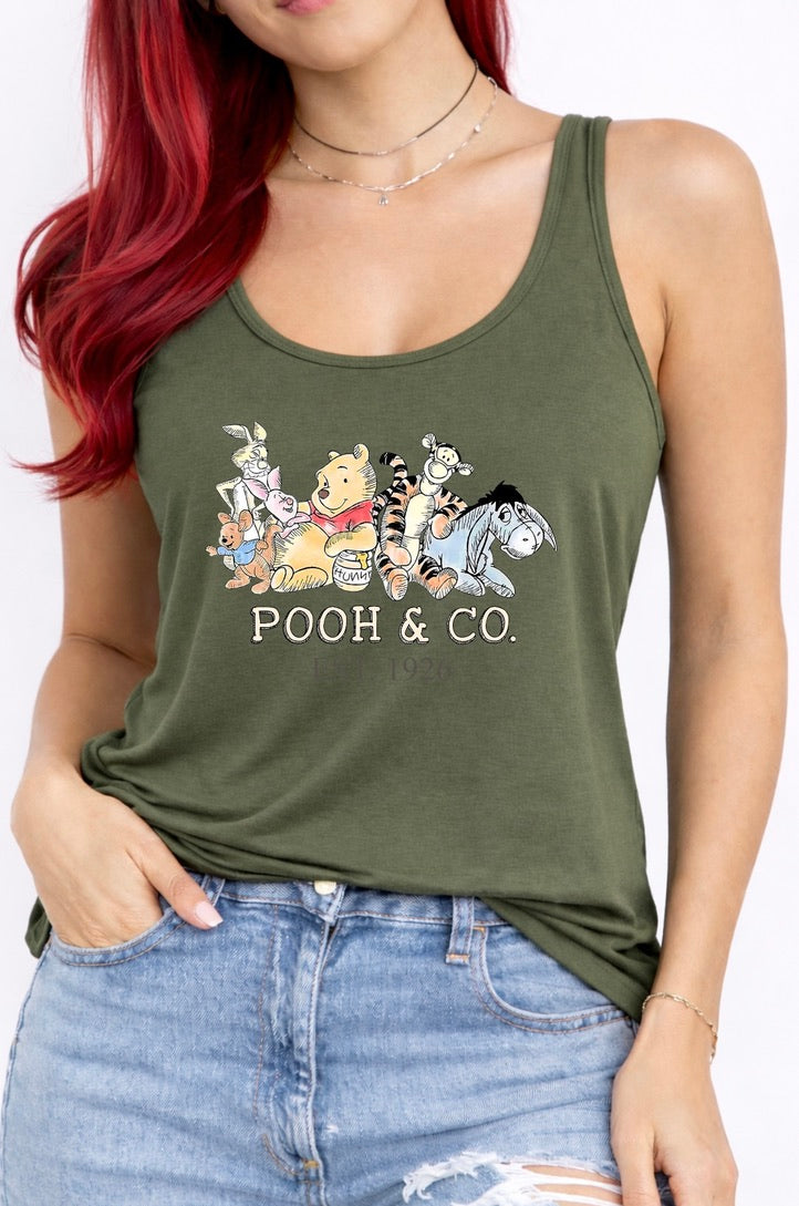 Pooh & Co Disney Vest Top, Disney Tank Top Women, Disney World Outfit, Disney Holiday Shirt, Theme Park Outfit, Cute Disney
