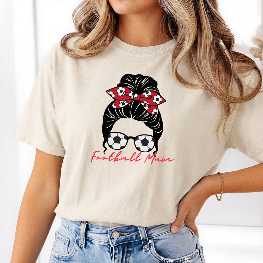 Football Mum T-Shirt | Soccer Mum Graphic Tee | Football Mom Shirt | Sports Parent T-Shirt | Match Day Tee | Gift for Football Mums