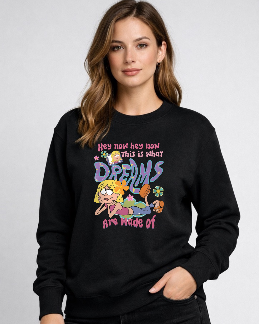 This what Dreams Are Made Of Disney Sweatshirt – Cozy Graphic Crewneck, Unisex Disney Style Jumper