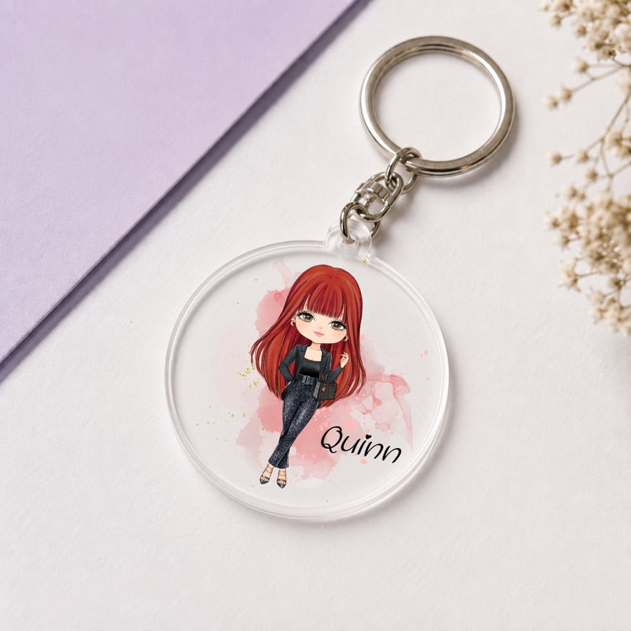 Personalised Boss Lady Keyring | Custom Name Keyring | Bag Tag Gift