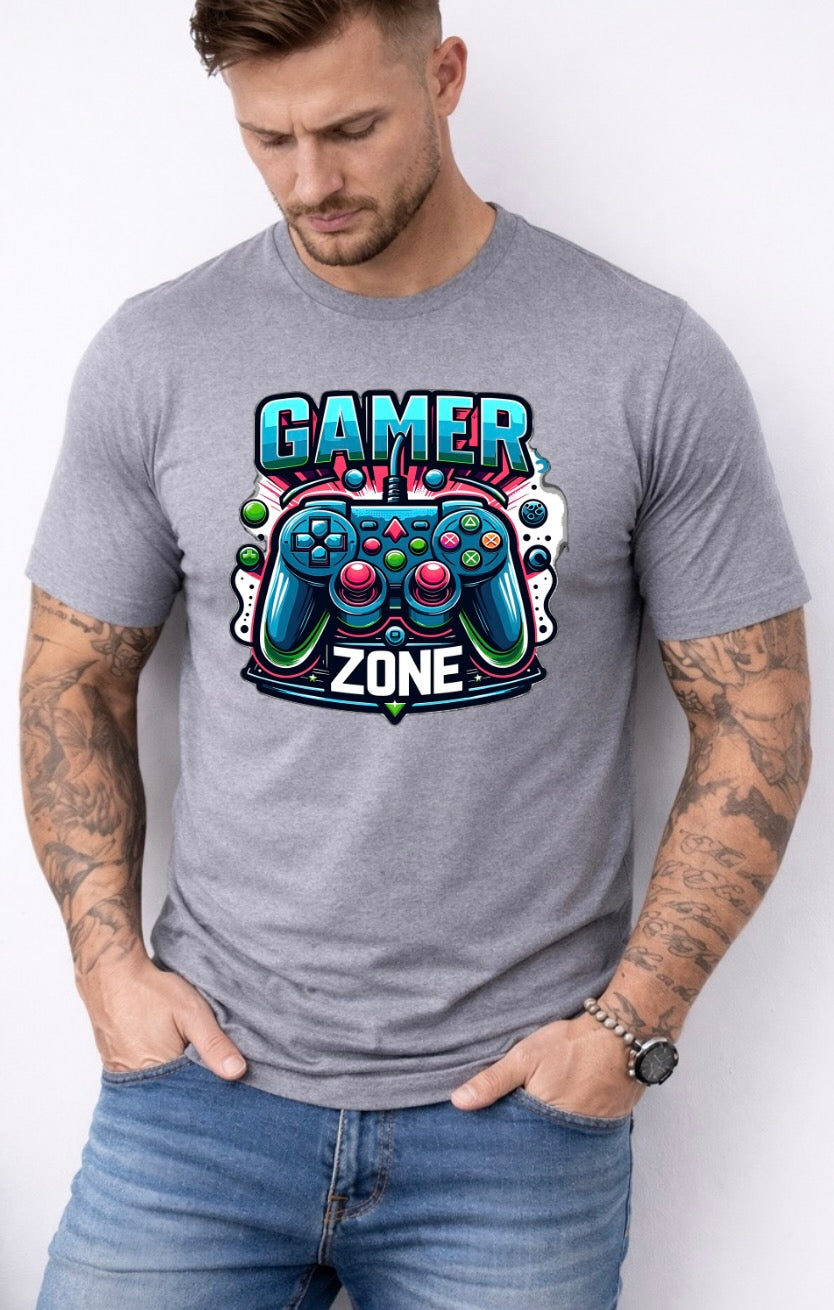 Gamer Zone Graphic T-Shirt – Video Game Controller Unisex Tee - Soft Cotton Gaming Shirt