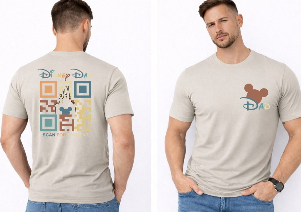Disney Dad QR Code Disney t-shirt, Disney fashion, Disney clothes, Disney tops, Disney tee, Disney lover