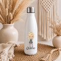 Personalised Fringe School Girl Water Bottle | Custom Name Drinks Bottle | School Water Bottle | Reusable Bottle | Kids Water Bottle | Back to School Gift