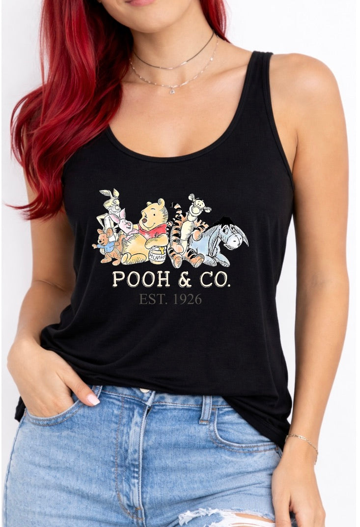 Pooh & Co Disney Vest Top, Disney Tank Top Women, Disney World Outfit, Disney Holiday Shirt, Theme Park Outfit, Cute Disney