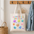 Neurodiverse Universe Cotton Tote Bag – Reusable Shopping Bag | Eco-Friendly Everyday Canvas Tote | Beach, School & Work Bag