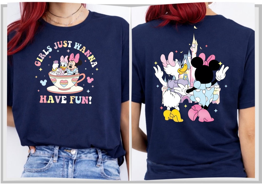 Girls Just Want Have FunDisney t-shirt, Disney fashion, Disney clothes, Disney tops, Disney tee, Disney lover