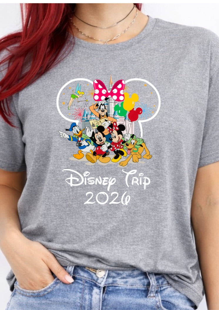 Minnie Mouse Disney Trip 2026 Disney t-shirt, Disney fashion, Disney clothes, Disney tops, Disney tee, Disney lover