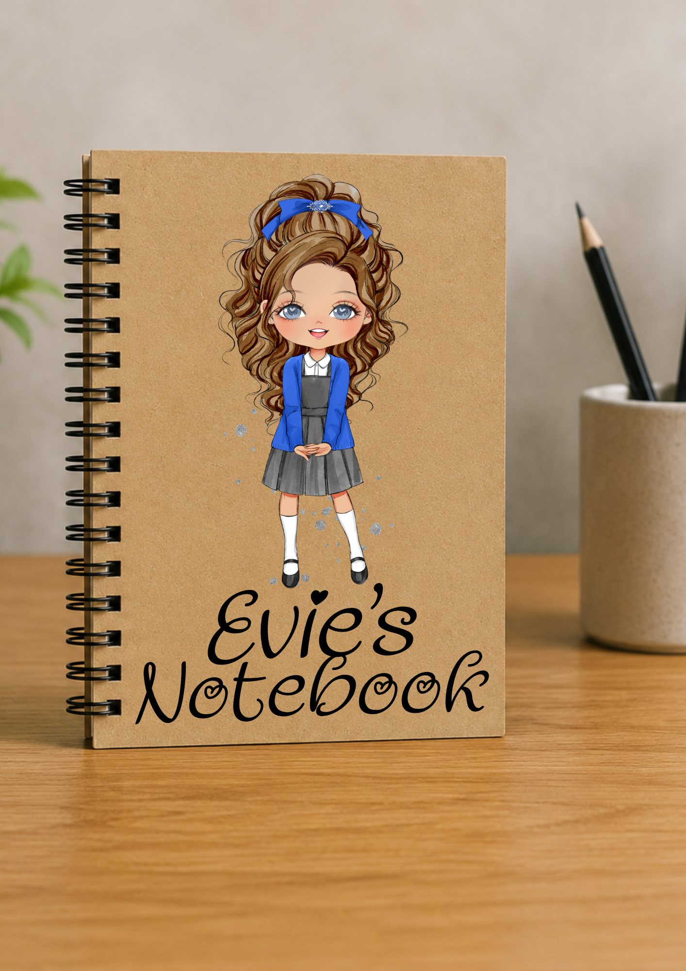 Personalised School Girl Notebook