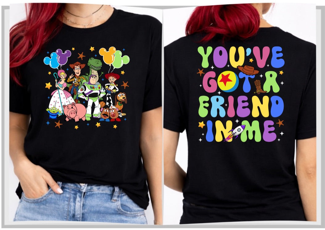 Toy Story You've Got A Friend In Me Disney t-shirt, Disney fashion, Disney clothes, Disney tops, Disney tee, Disney lover