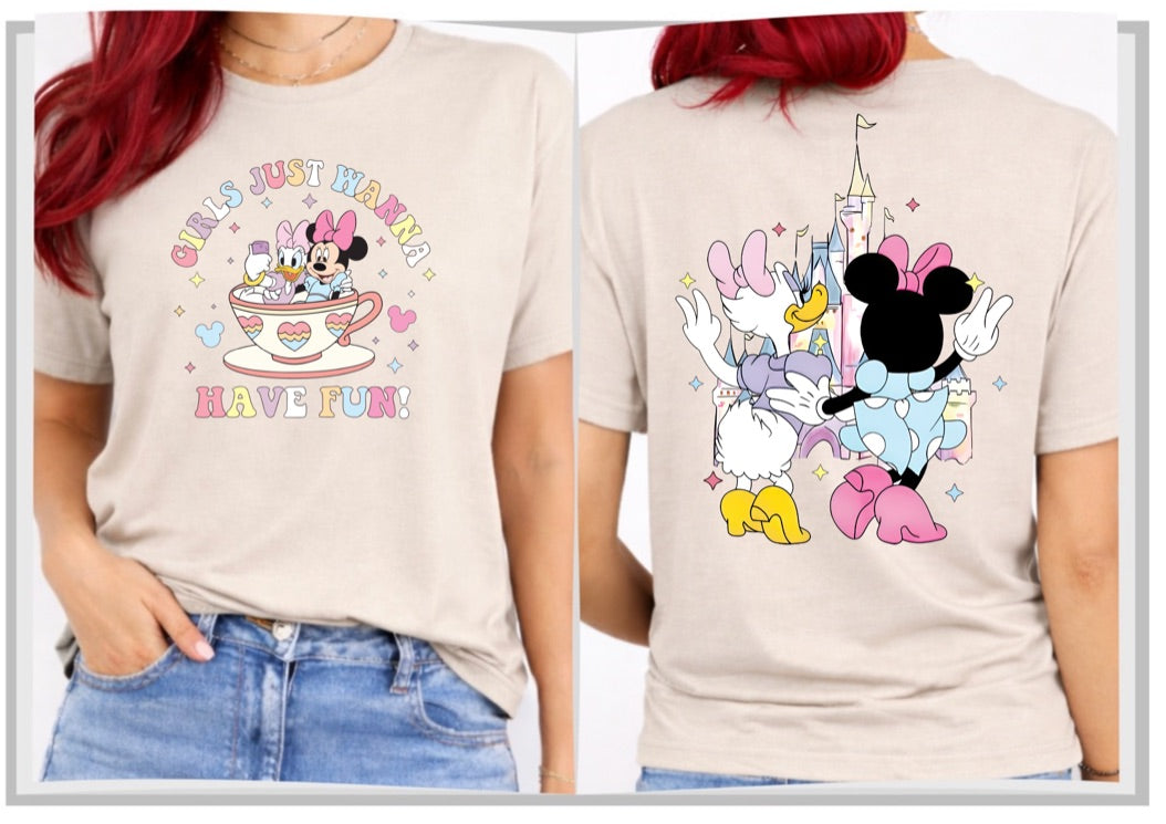 Girls Just Want Have FunDisney t-shirt, Disney fashion, Disney clothes, Disney tops, Disney tee, Disney lover