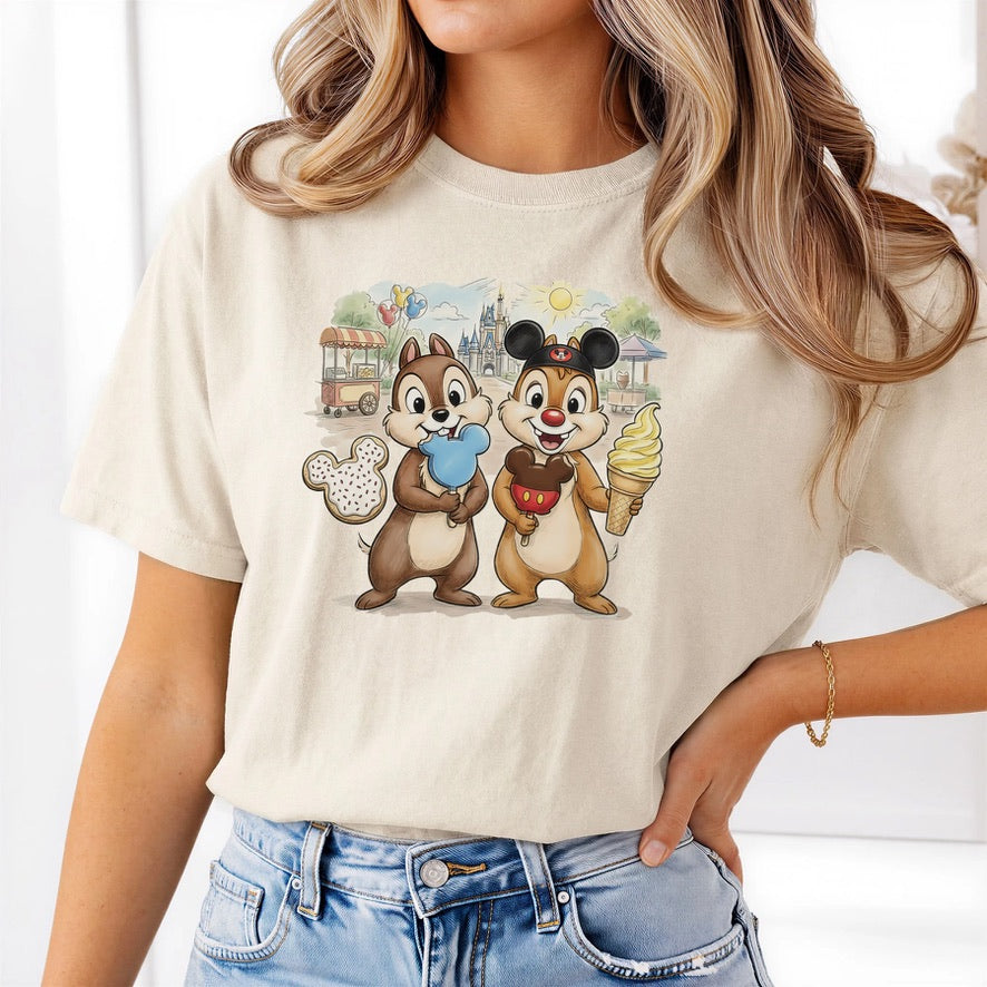 Chip & Dale Disney T-shirt, Disney fashion, Disney clothes, Disney tops, Disney tee, Disney lover